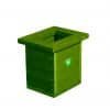 Eco Small Planter Green - Marmax Recycled Plastic Products - Manufactured in the UK