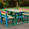 Rainbow Reston Picnic Bench outside