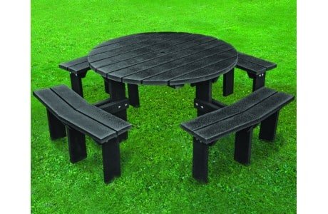 Olympic-Bench-Black-460x300-1 - Marmax Recycled Plastic Products - Manufactured in the UK