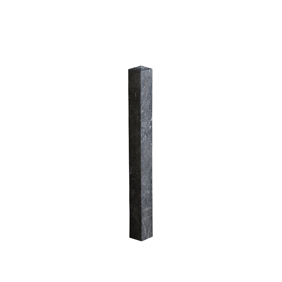 Golf Yardage Post Black - Marmax Recycled Plastic Products - Manufactured in the UK
