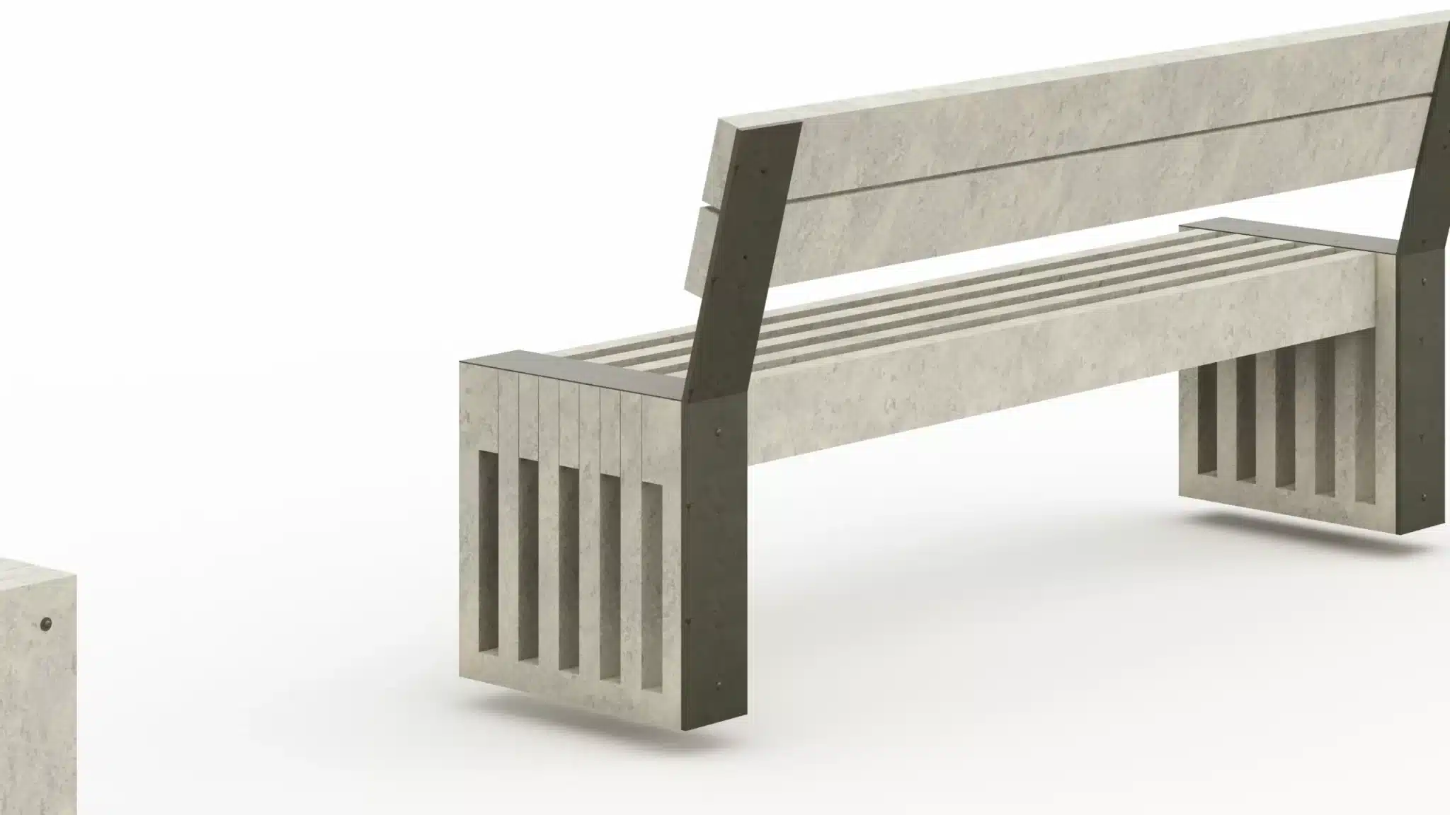 Interlocking Rest Axo Detail - Marmax Recycled Plastic Products - Manufactured in the UK