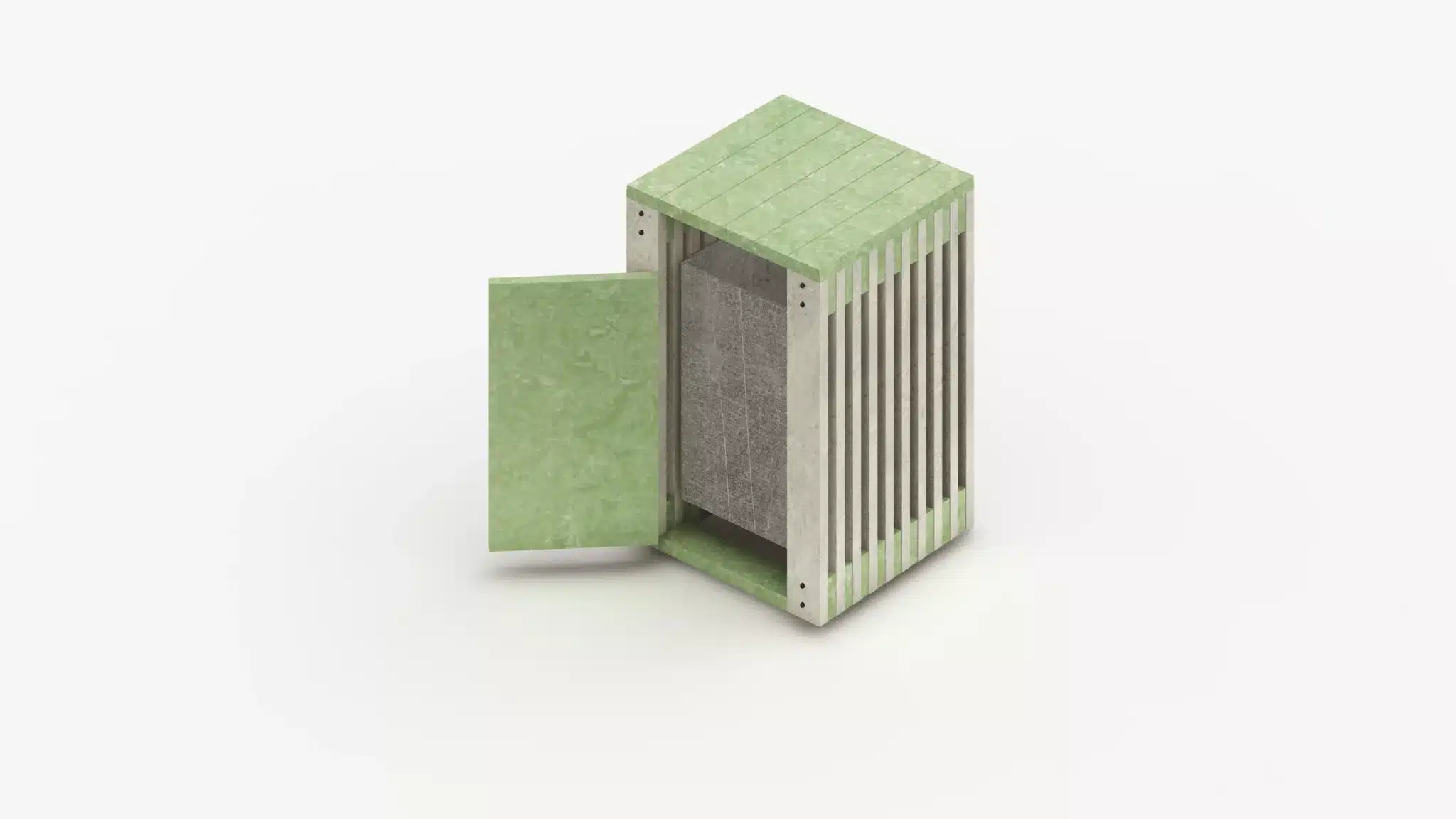 Waste Bin oPEN - Marmax Recycled Plastic Products - Manufactured in the UK